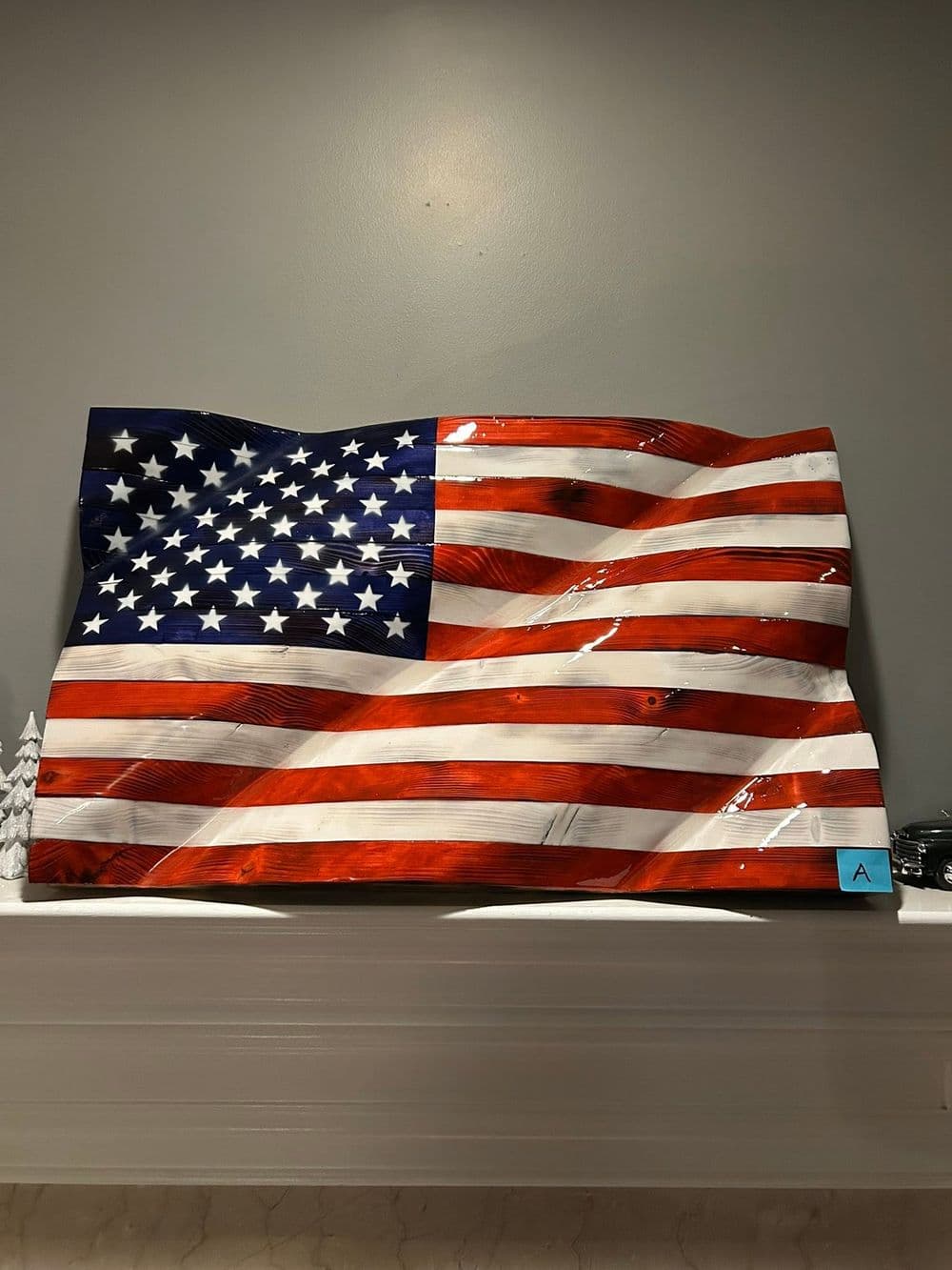 Gallery photos for Handmade Wood Flags Built Right Here in Maroa, IL: Image #1