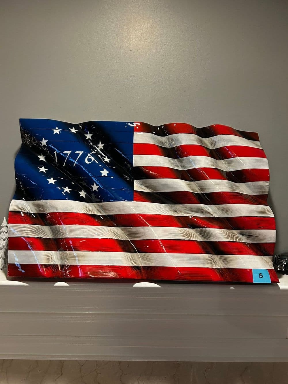 Gallery photos for Handmade Wood Flags Built Right Here in Maroa, IL: Image #2