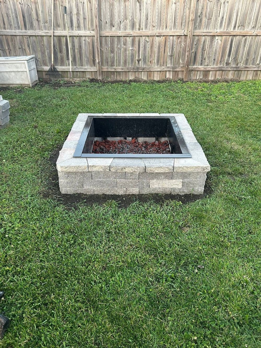 Old Fire Pit Torn Out and Rebuilt Right in Taylorville