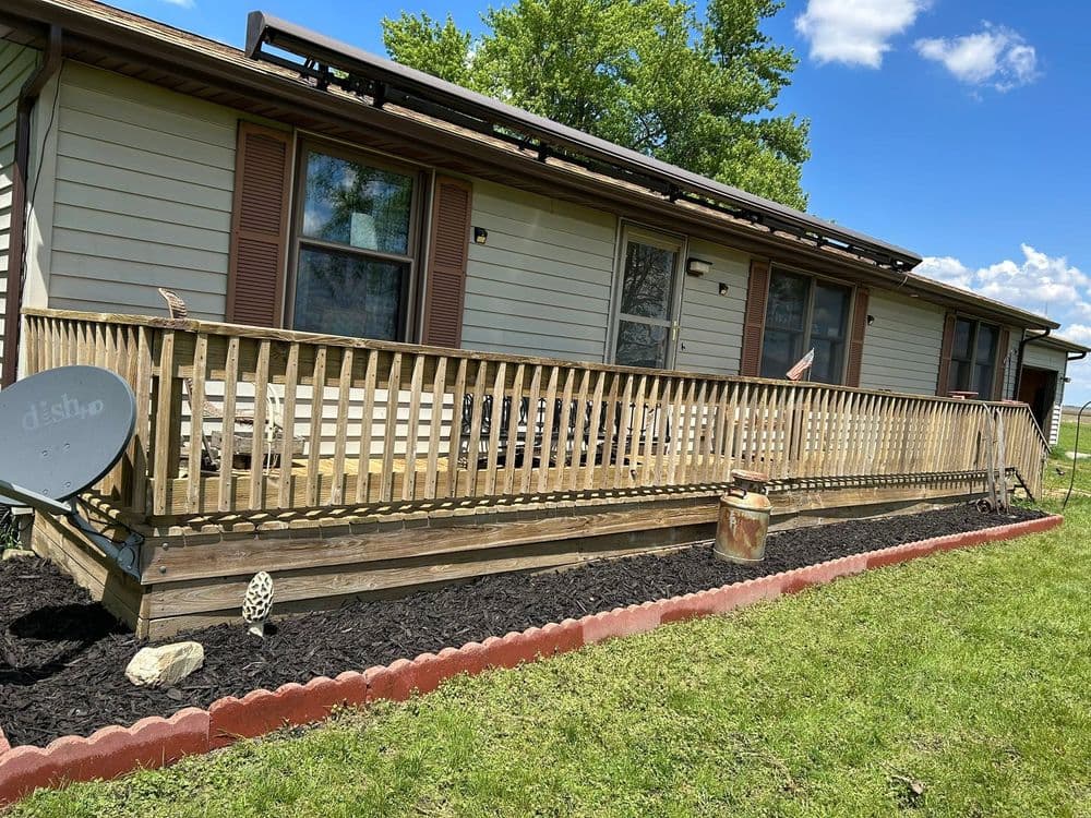 Gallery photos for Porch Cleanup, Paver Reset and Power Wash in Heyworth IL: Image #1