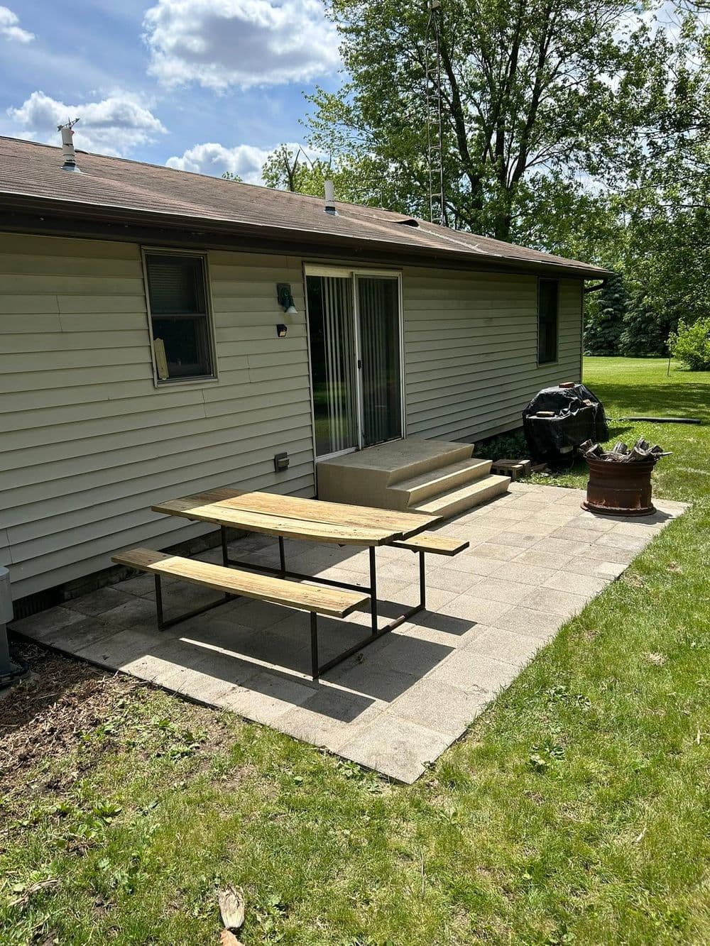 Gallery photos for Porch Cleanup, Paver Reset and Power Wash in Heyworth IL: Image #9