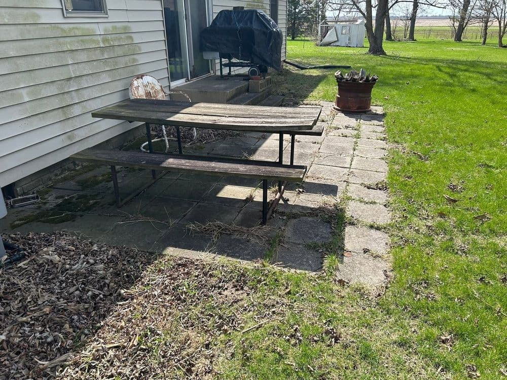 Gallery photos for Porch Cleanup, Paver Reset and Power Wash in Heyworth IL: Image #6