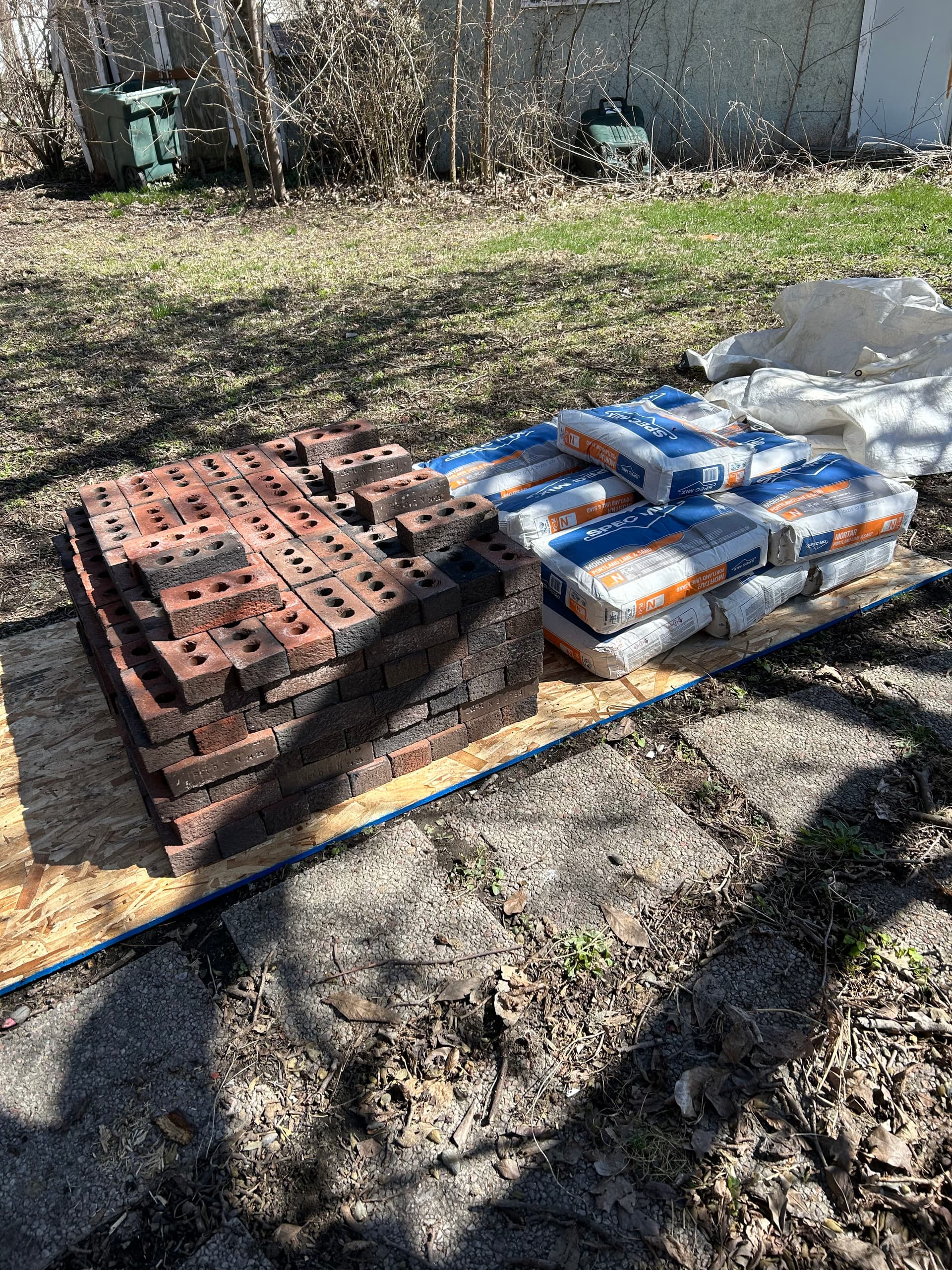 Gallery photos for Crumbling Brick Wing Wall Rebuilt from the Footing Up: Image #4